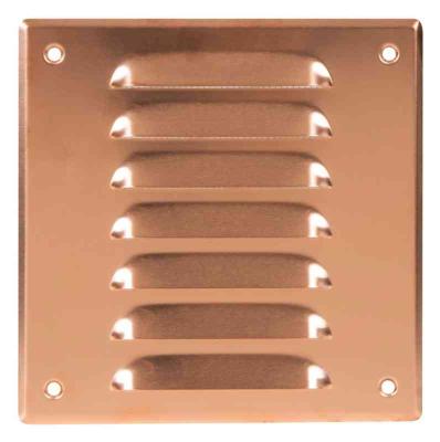 Klimair vægrist metal 170x170 mm, kobber